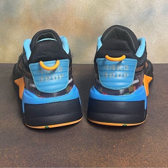 Puma x Tetris RS-X Men's Sneakers 372486-01 Puma Black-Luminous Blue Size 9M - Picture 10 of 16